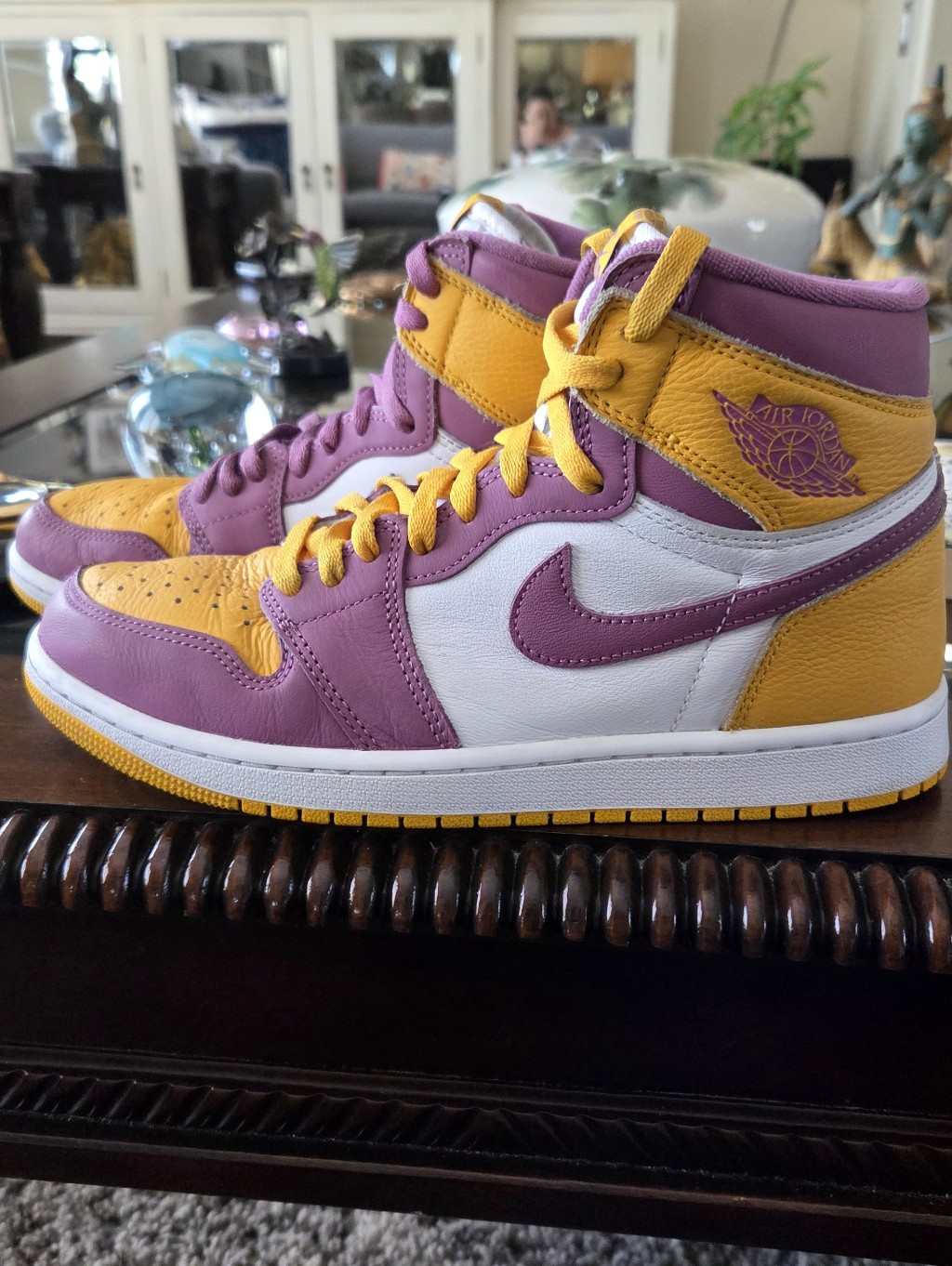 Nike Air Jordan 1 Brotherhood Retro High Og Sneakers - Purple, Yellow, White